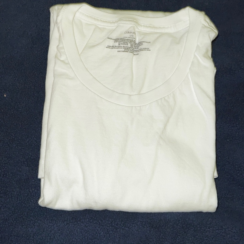 Calvin Klein, large, white, men’s